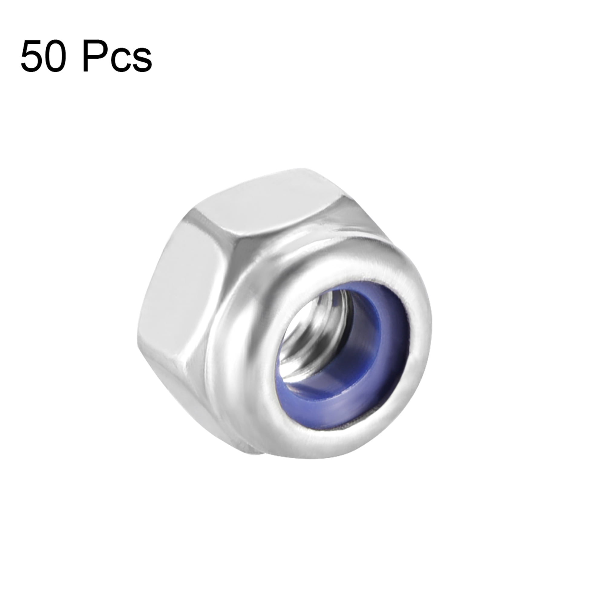 M4x0.7mm Nylon Insert Écrous blocage Hex 304 Acier Inox Finition unie 20Pcs M4x0.7mm Nylon Insert Écrous blocage Hex 304 Acier Inox Finition unie 20Pcs